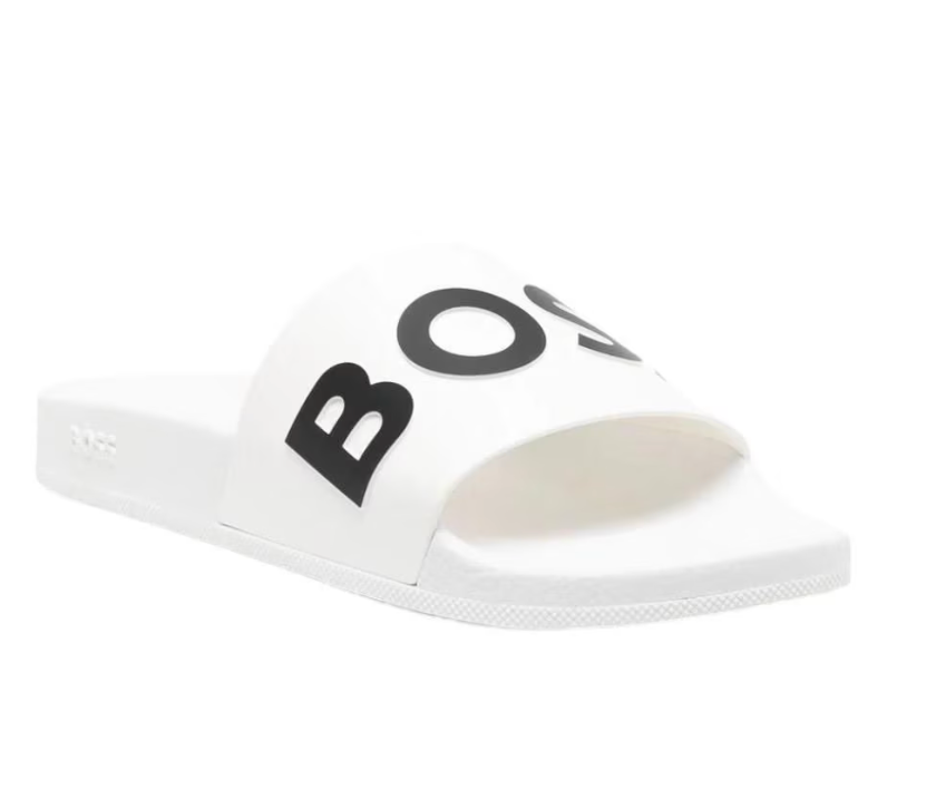 SANDALIA BOSS BLANCA c/ NEGRO