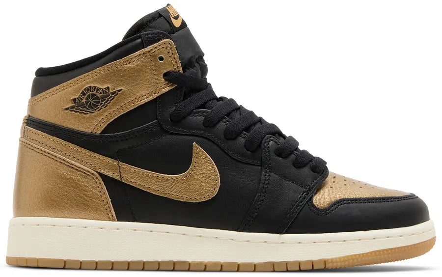 NIKE AIR JORDAN 1 RETRO HIGH OG BLACK/ METALIC GOLD