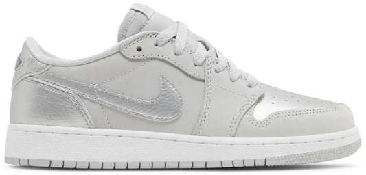 AIR JORDAN 1 RETRO LOW OG NEUTRLA GREY/METALLIC SILVER