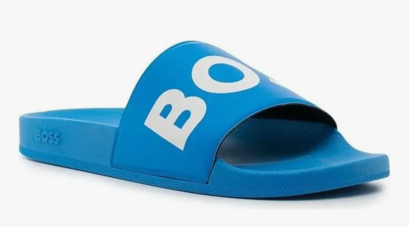SANDALIAS BOSS AZUL c/ Blanco