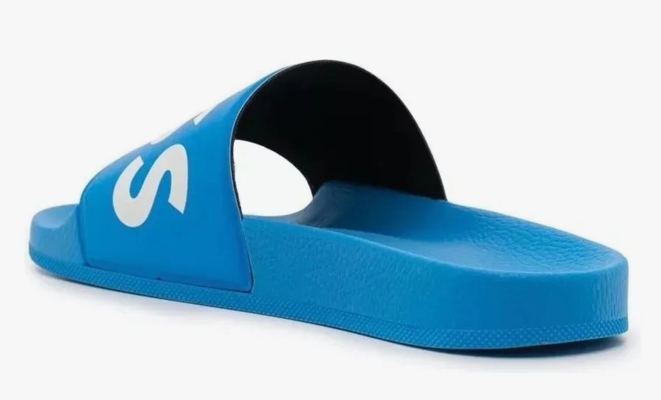 SANDALIAS BOSS AZUL c/ Blanco