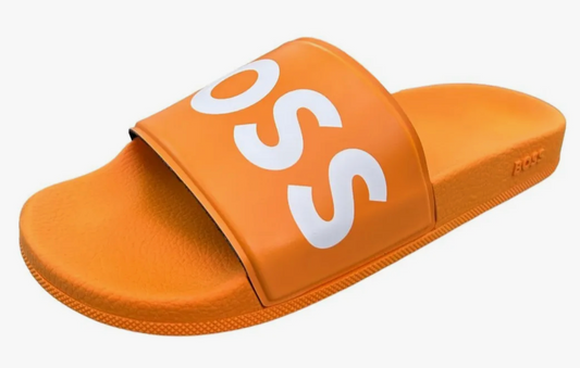 SANDALIAS BOSS NARANJA c/ BLANCO