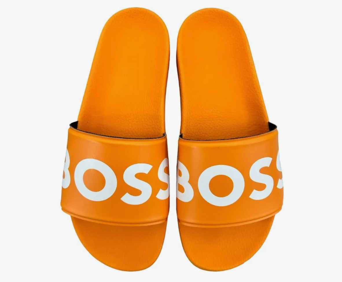 SANDALIAS BOSS NARANJA c/ BLANCO