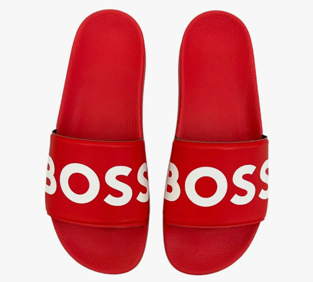 SANDALIAS BOSS ROJO c/ BLANCO