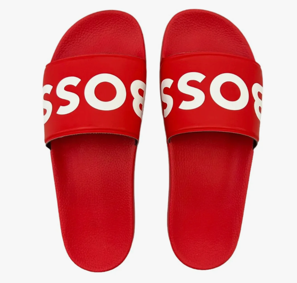 SANDALIAS BOSS ROJO c/ BLANCO