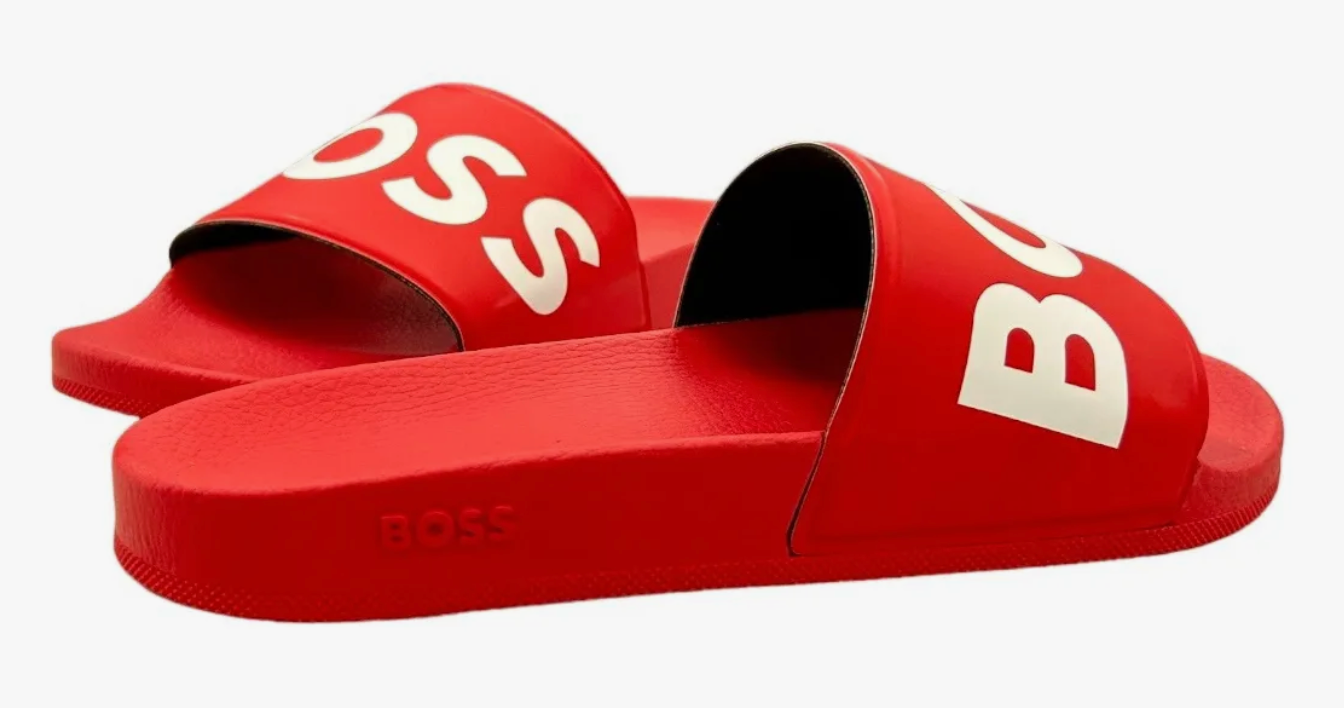 SANDALIAS BOSS ROJO c/ BLANCO
