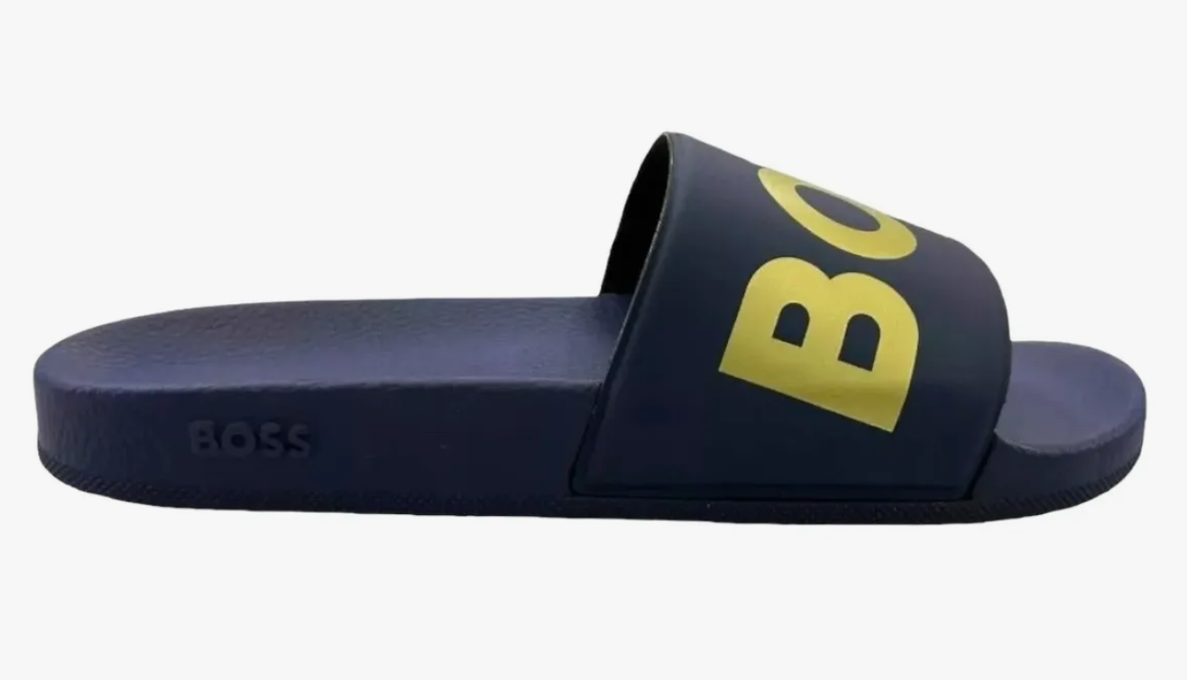 SANDALIAS BOSS AZUL c/ DORADO