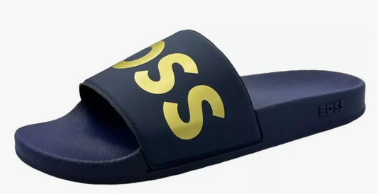 SANDALIAS BOSS AZUL c/ DORADO