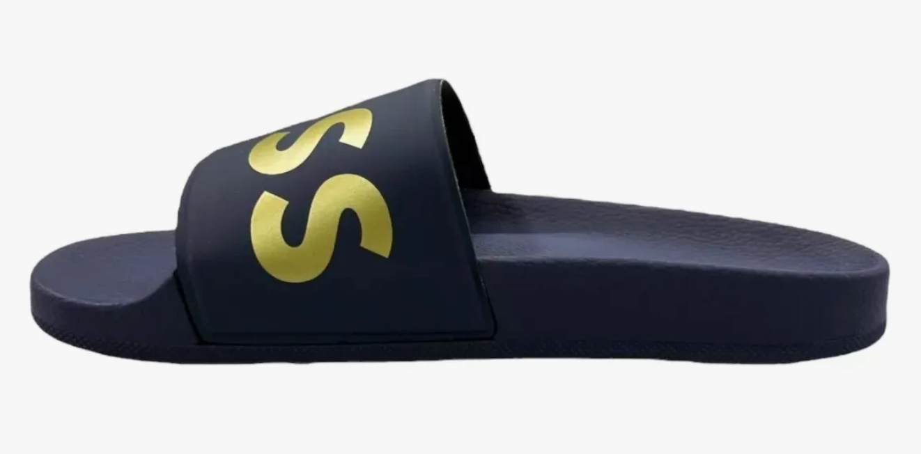 SANDALIAS BOSS AZUL c/ DORADO
