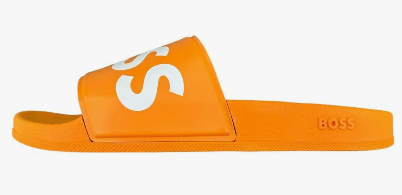 SANDALIAS BOSS NARANJA c/ BLANCO