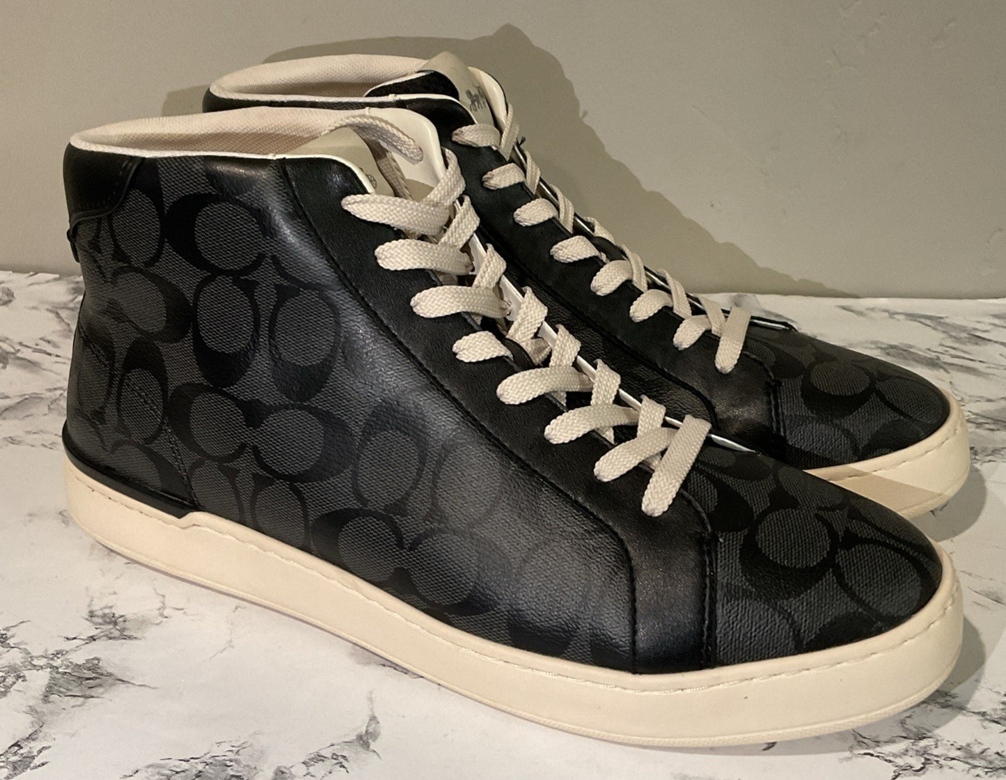 COACH CLIP HIGH TOP CHARCOAL BLACK